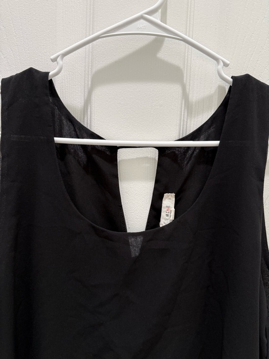 mine Neon Coral and Black Sleeveless Top Large - Picture 11 of 12